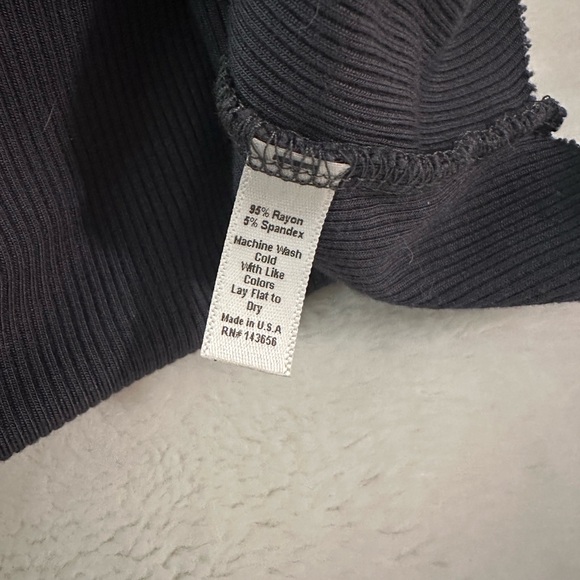 Joah Brown Body Tank in Vintage Navy Rib - Picture 6 of 6